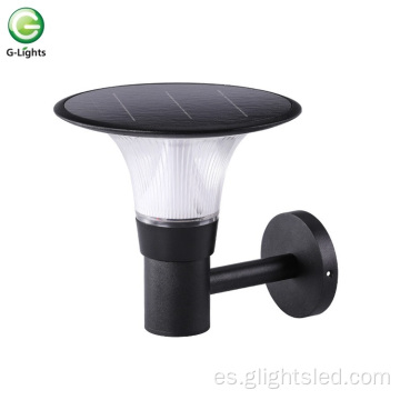 Luz de pared solar led impermeable blanca cálida para jardín IP55